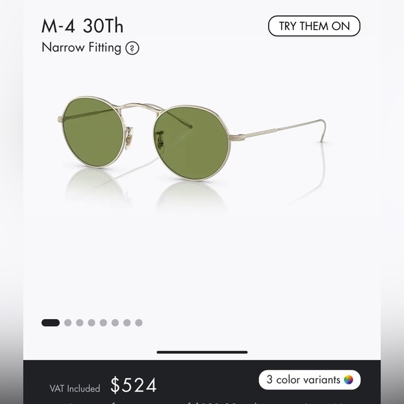 OLIVER PEOPLES GOLD MIRRORED SUNGLASSES